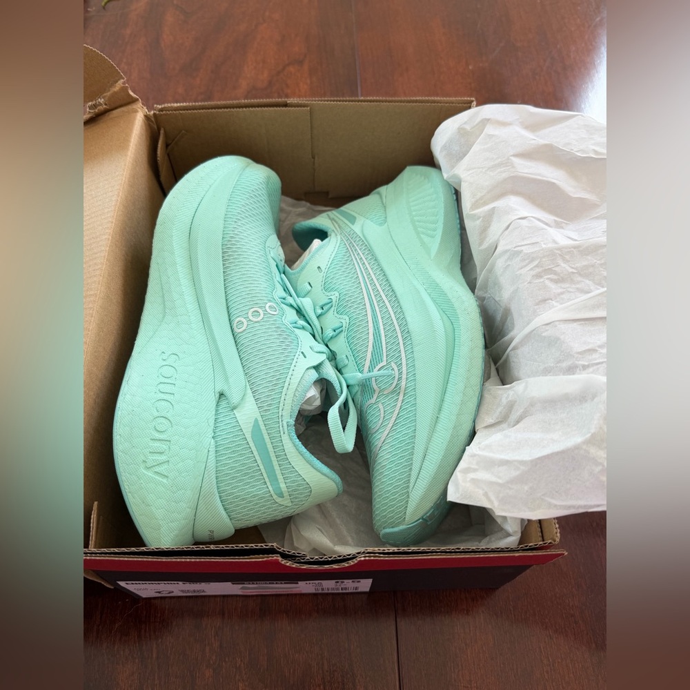 Saucony Women's Endorphin Pro 5, Aqua, size 6.5 - Picture 7 of 9